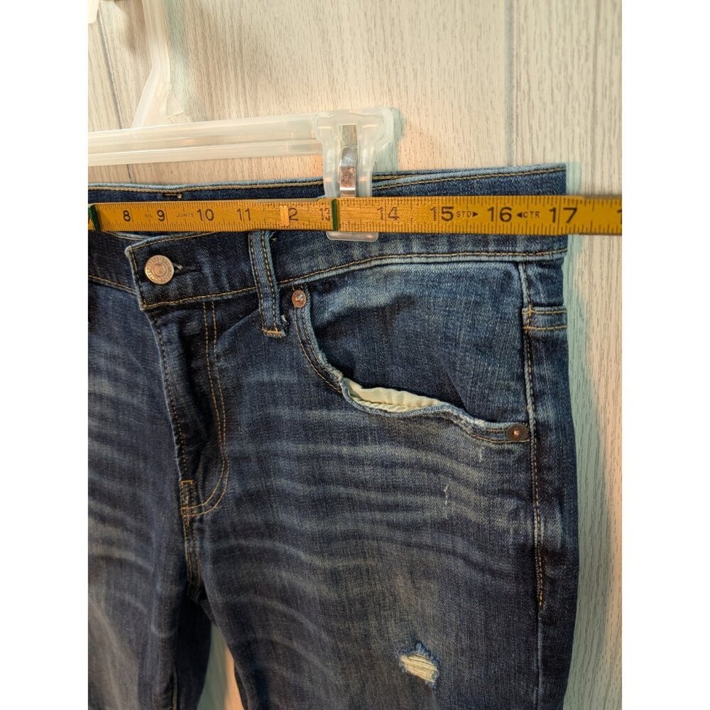 Lucky Brand Jeans 31x30 MENS BLUE DENIM 223 Straight Medium Preppy Stretch Retro - Picture 10 of 11